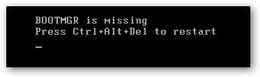 开机提示“bootmgr is missing”怎么办？