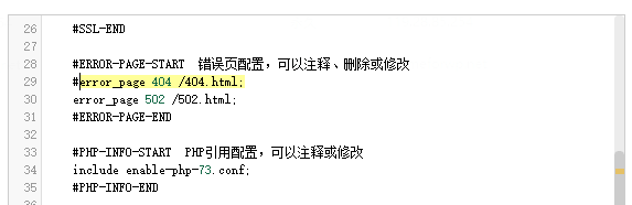 宝塔注释掉网站默认404页面