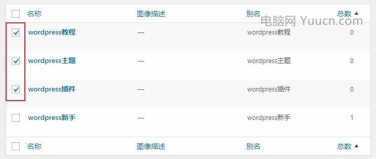 wordpress批量删除无用标签