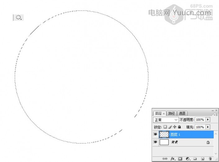 同心圆，PS如何制作同心圆图案_www.yuucn.com