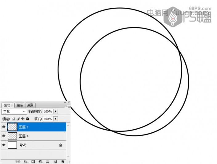 同心圆，PS如何制作同心圆图案_www.yuucn.com