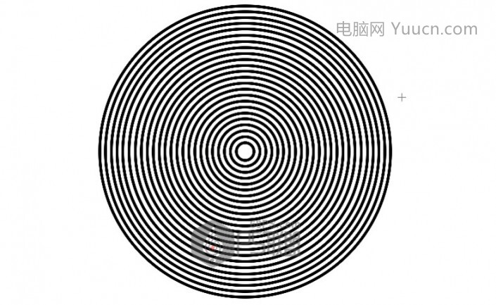 同心圆，PS如何制作同心圆图案_www.yuucn.com