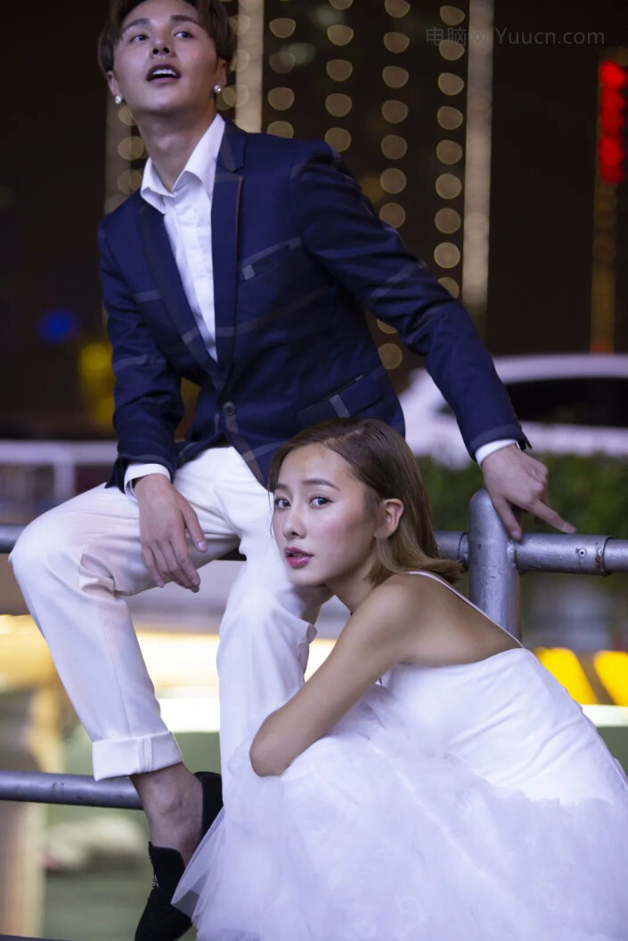 夜景照片，把夜间拍的人物调出暖色人像效果_www.yuucn.com