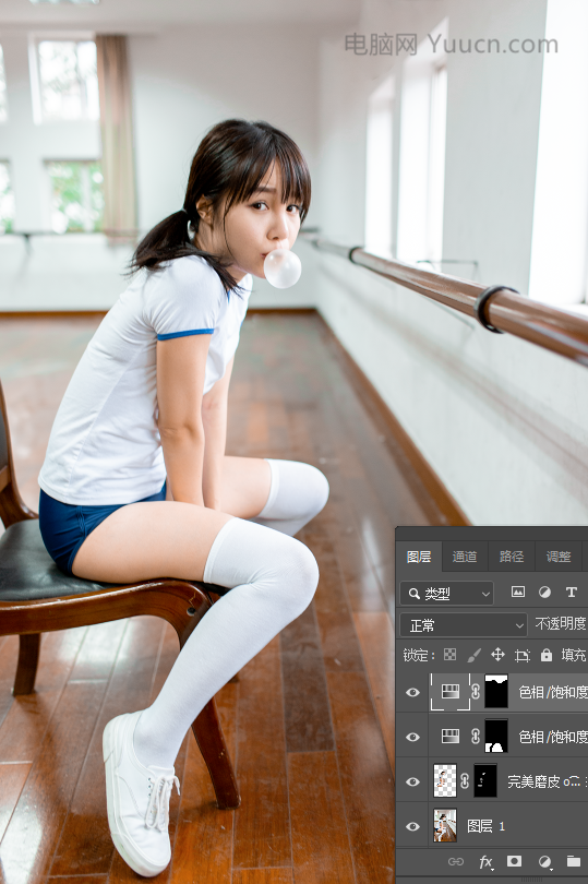 小清新，调出日系小清新色调的人像照片_www.yuucn.com