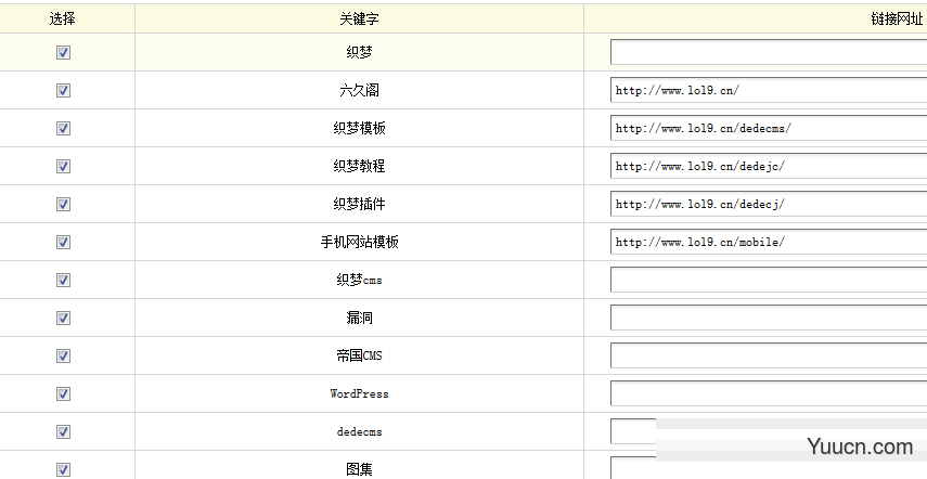 织梦dedecms如何批量导入关键词做内链优化 织梦dedecms如何批量导入关键词做内链优化