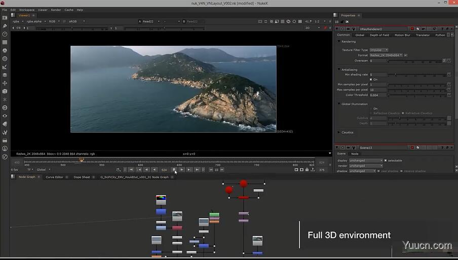 高级渲染器Nuke插件 VRay 5.00.00 for Nuke 12.2 安装破解版(含补丁) 64位