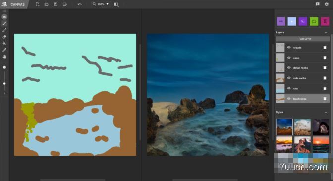 将涂鸦秒变风景画NVIDIA Canvas v1.0.0.235 官方安装版