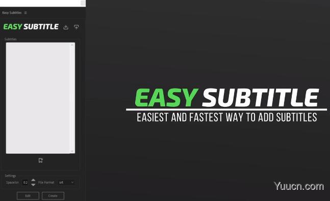 AE歌词字幕快速制作脚本Easy Subtitle 免费版