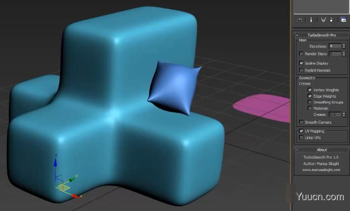 3ds Max涡轮平滑修改器插件TurboSmooth Pro 1.02 for 9-2022 免费版 + 使用教程 3ds Max涡轮平滑修改器插件TurboSmooth Pro 1.02 for 9-2022 免费版 + 使用教程