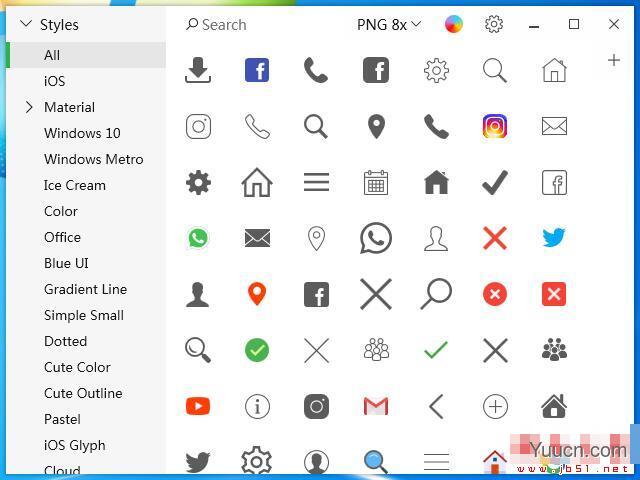 Pichon Icons(离线图标工具) v8.9.0 英文安装版(附安装教程)