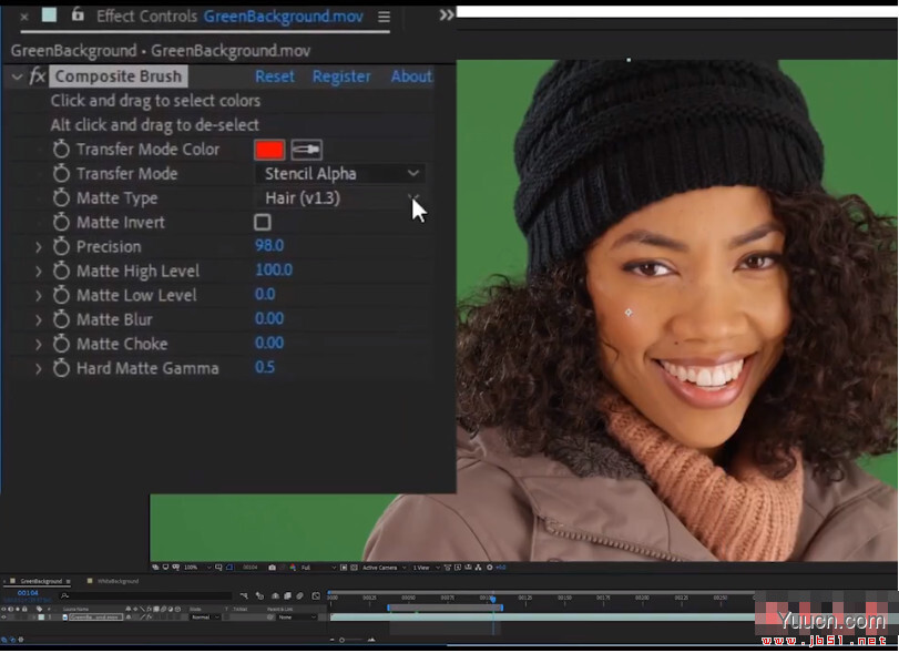 AE选取颜色替换修改插件Composite Brush v1.6.0 破解插件版(附方法) AE选取颜色替换修改插件Composite Brush v1.6.0 破解插件版(附方法)