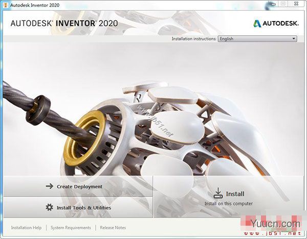 autodesk inventor 2020 英文正式版(附安装教程+序列号) 64位 autodesk inventor 2020 英文正式版(附安装教程+序列号) 64位