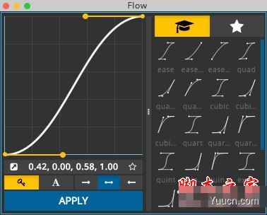 Flow(关键帧缓入缓出曲线调节AE插件) v1.4.1 免费版(附使用方法)