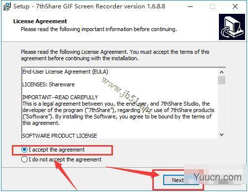 7thShare GIF Screen Recorder V1.6.8.8 英文安装版(附安装使用教程)