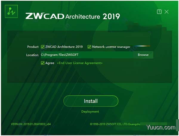 中望cad建筑版2019 sp2(ZWCAD Architecture 2019 SP2) 激活版(附激活教程+替换文件) 64位