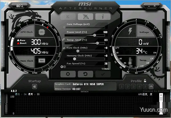 msi afterburner微星小飞机中文版 v4.6.2 安装免费版(附使用教程)