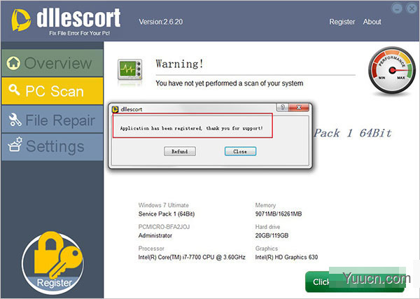 dll修复工具dllescort2020 v2.6.20 安装免费版(附安装教程)