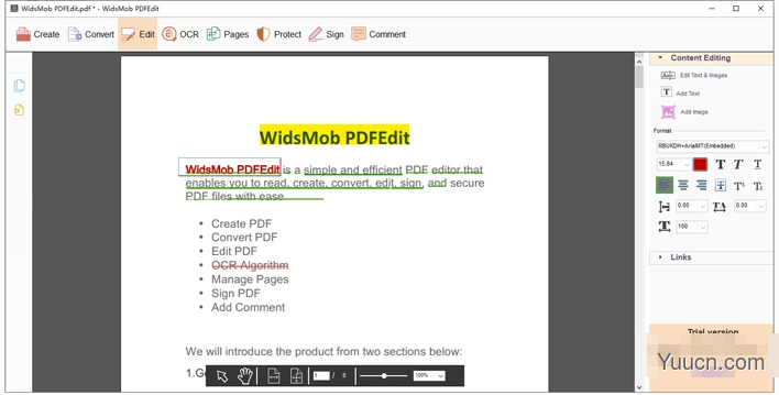 PDF编辑器widsmob pdfedit v3.0.1 安装破解版(附激活教程)