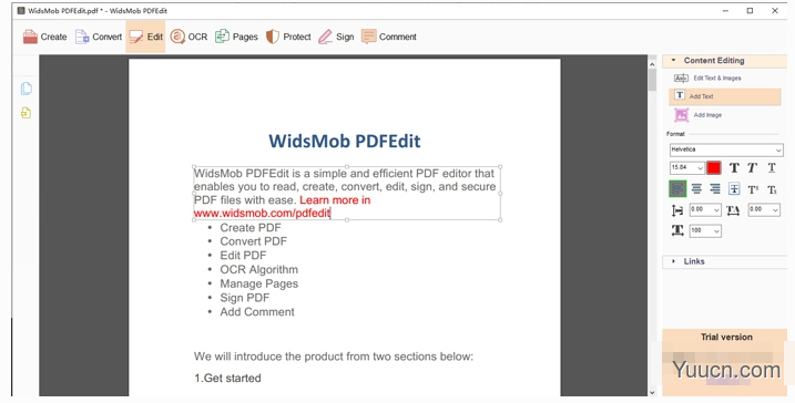 PDF编辑器widsmob pdfedit v3.0.1 安装破解版(附激活教程)