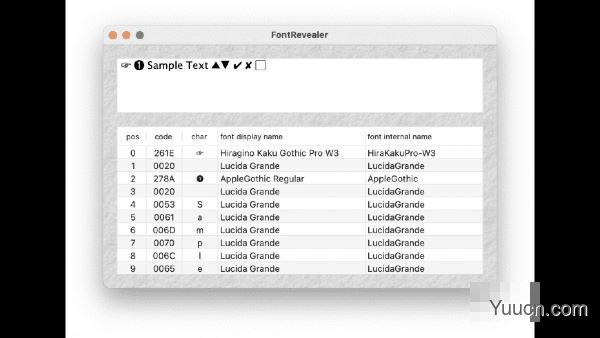 FontRevealer for Mac (字体工具) V1.4 苹果电脑版