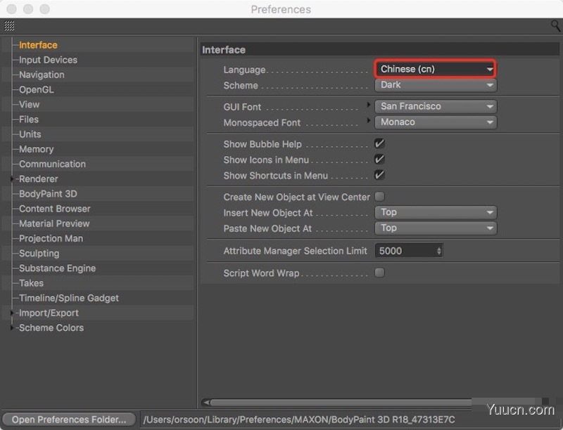 三维软件Cinema 4D Studio R20.026 for Mac 中文精简特别版(附破解补丁+方法)