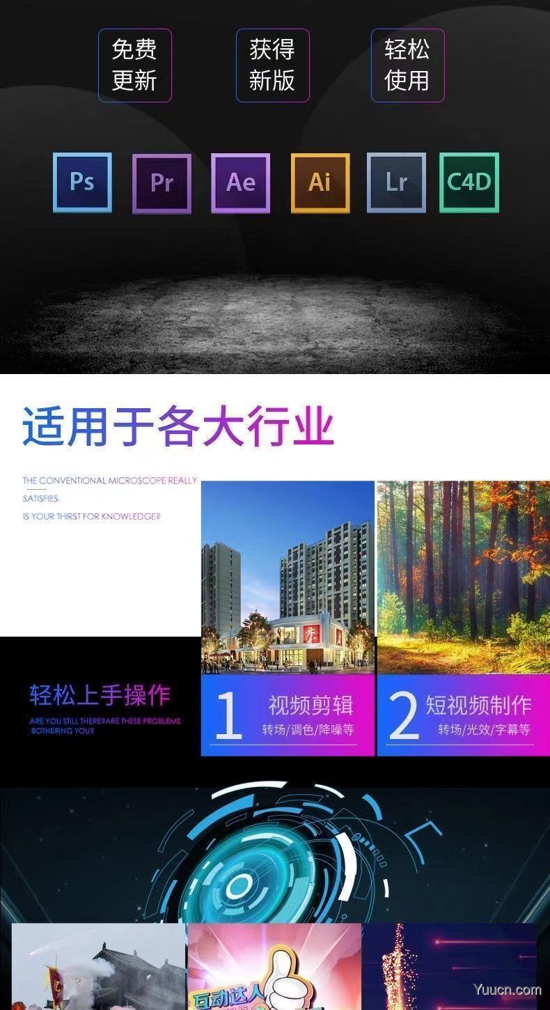 Adobe全家桶插件一键安装 PS/PR/AE/LR/AI插件合集送教程 素材