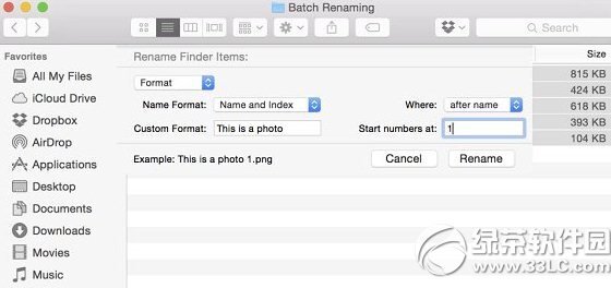 mac os x10.10批量修改文件名(比较快捷的修改方法) mac os x10.10批量修改文件名(比较快捷的修改方法)