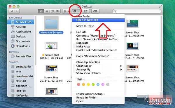 Mac OS X Mavericks的Finder打开不同标签的操作步骤 Mac OS X Mavericks的Finder打开不同标签的操作步骤