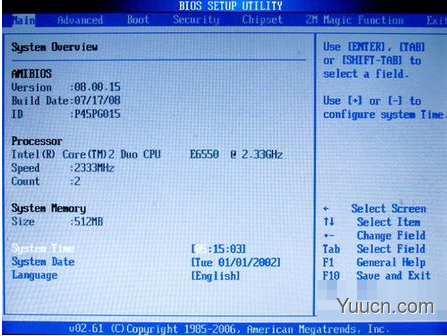 BIOS 中英文对照表 BIOS设置参考