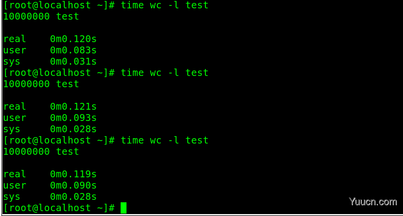 Linux统计行数方法及效率测试详解