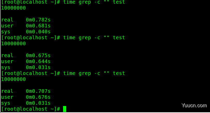 Linux统计行数方法及效率测试详解