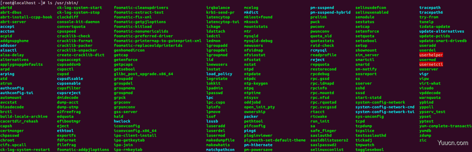 Linux /bin, /sbin, /usr/bin, /usr/sbin 区别