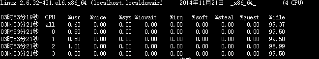 详解Linux中监控CPU与虚拟内存运行信息的命令用法