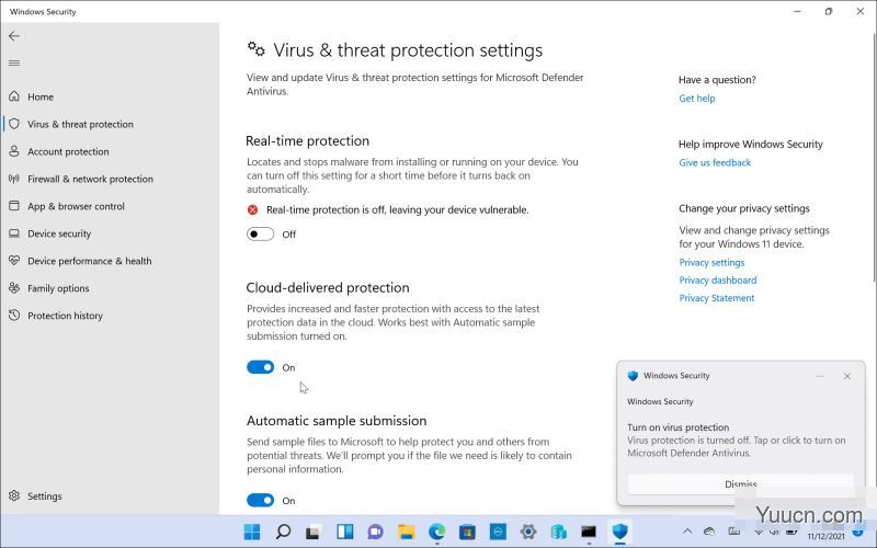 如何在Win11中启用或禁用 Windows安全
