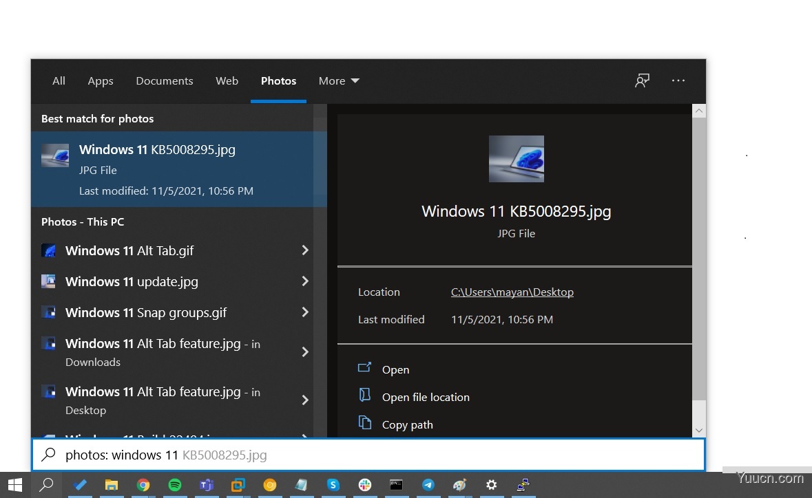Win10搜索框即将推出暗黑模式！