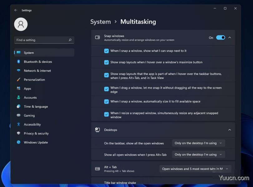 Win11 快照组新功能体验：可直接 Alt + Tab 切换，一键返回布局