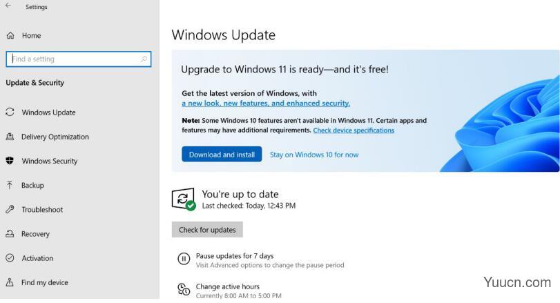 Win10 预览版用户收到 Win11 升级提示，可选择继续接收 21H2 更新