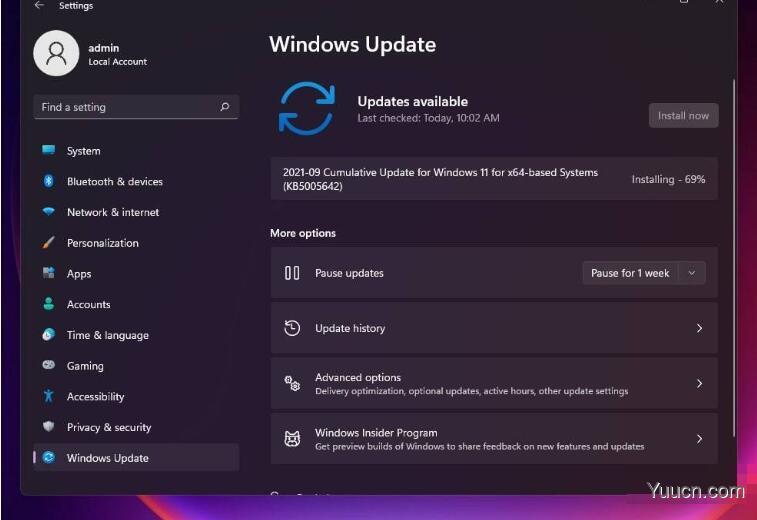 Win11测试版Build 22000.184更新补丁KB5005642(附更新修复内容汇总+安装)