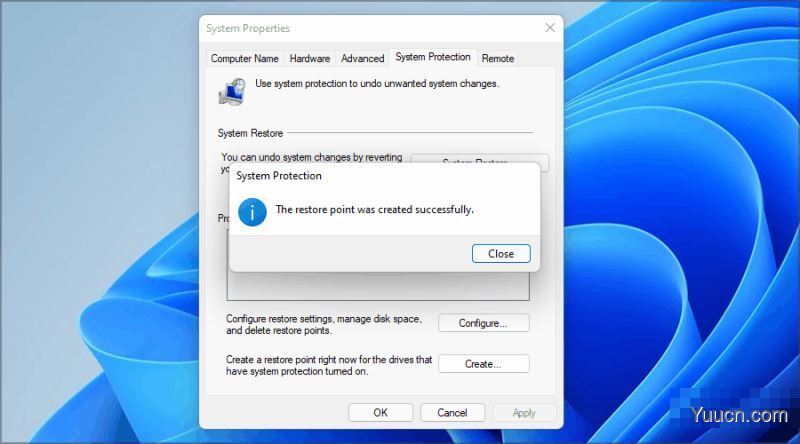 如何创建Win11还原点？win1设置还原点步骤