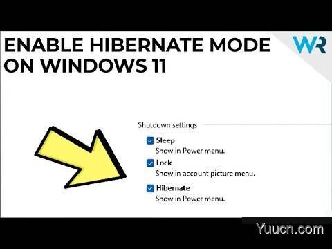 如何在Win11中启用和禁用休眠模式
