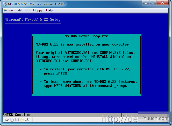 MSDN上MS-DOS 6.22的安装方法 MSDN上MS-DOS 6.22的安装方法