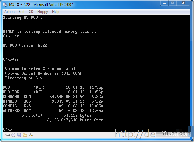 MSDN上MS-DOS 6.22的安装方法 MSDN上MS-DOS 6.22的安装方法