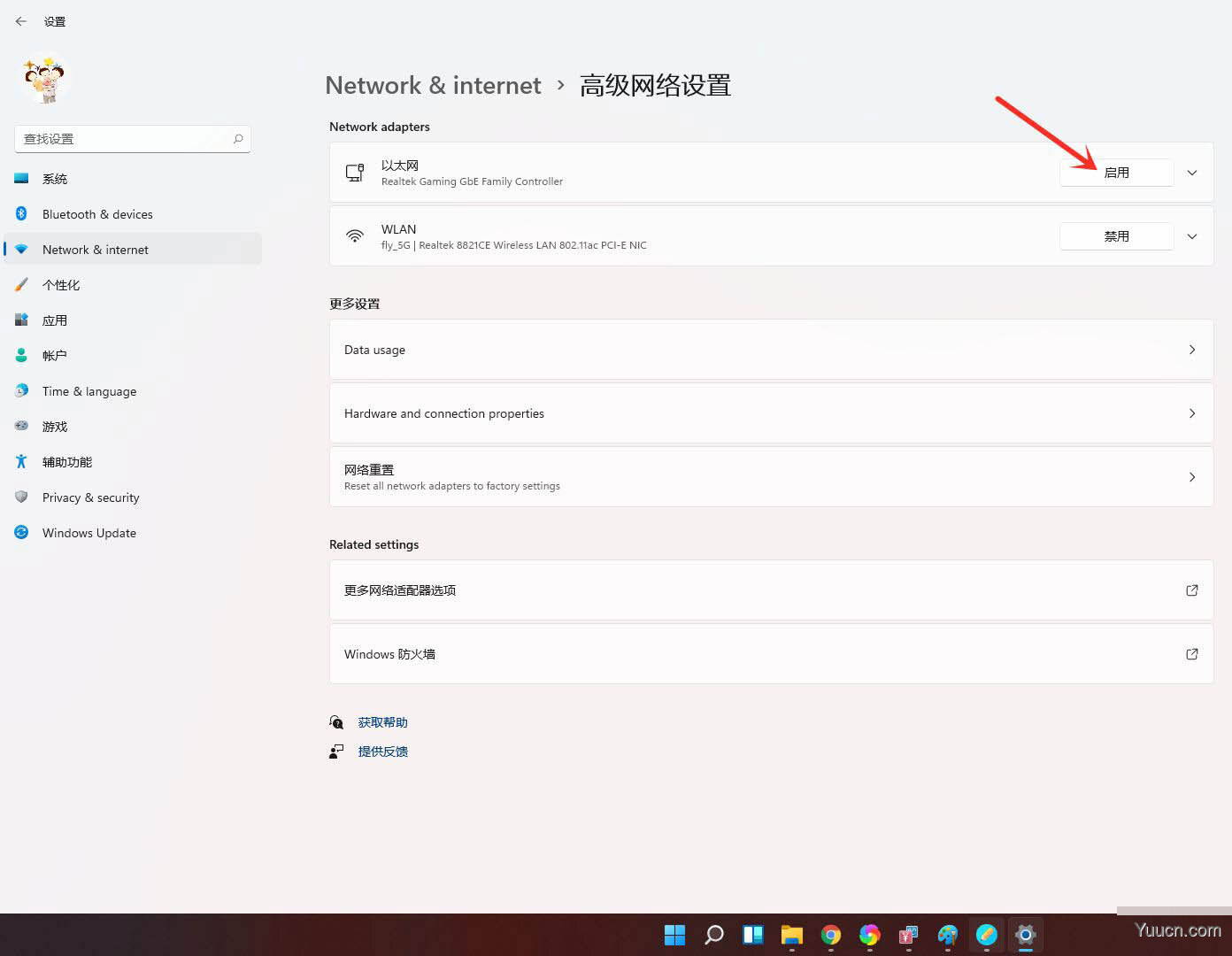 win11禁用网络怎样恢复? win11网络禁用后启用的技巧