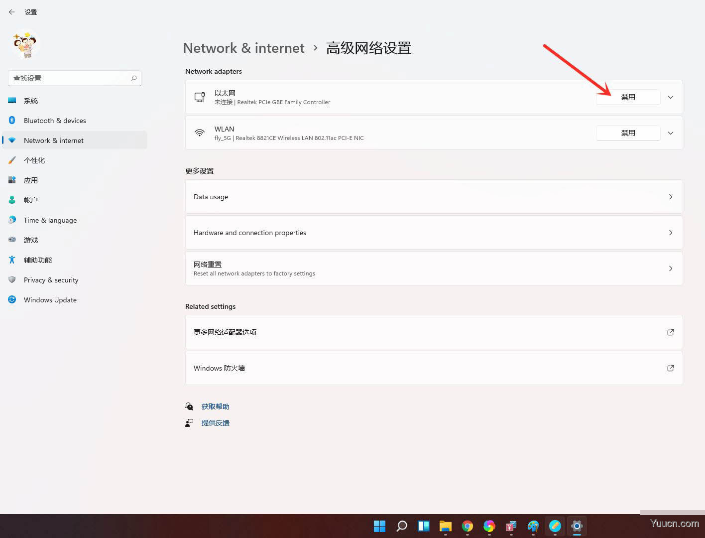 win11禁用网络怎样恢复? win11网络禁用后启用的技巧