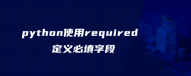 python使用required定义必填字段