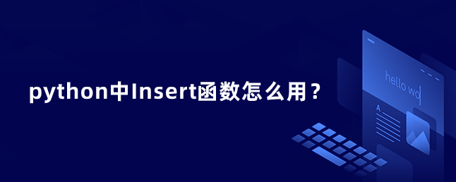 python中Insert函数怎么用？