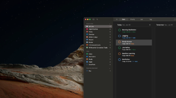 GoodTask for mac