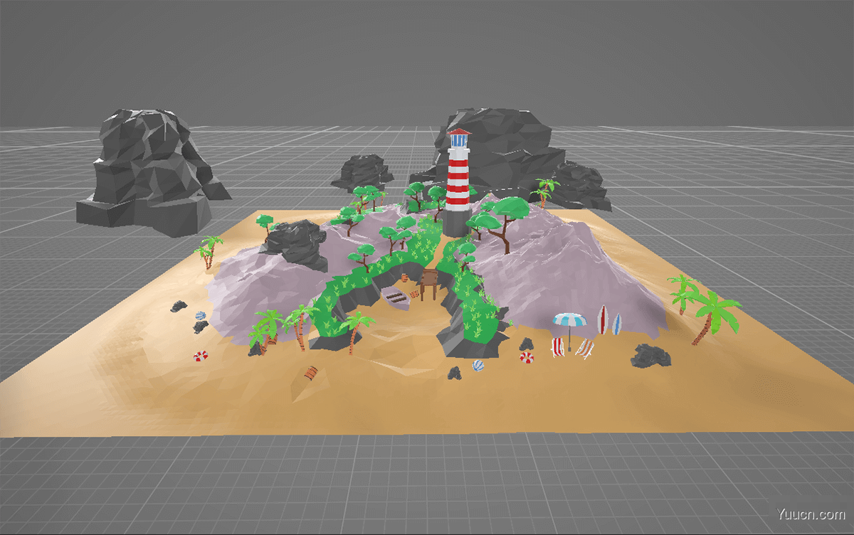 Three.js 打造缤纷夏日3D梦中情岛 🌊
