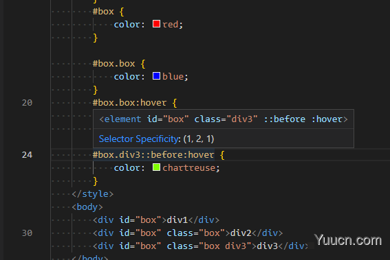 CSS 选择器以及优先级