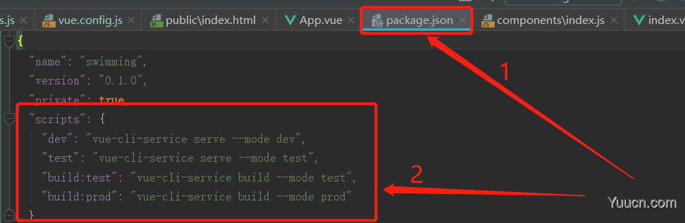 node.js 运行vue项目